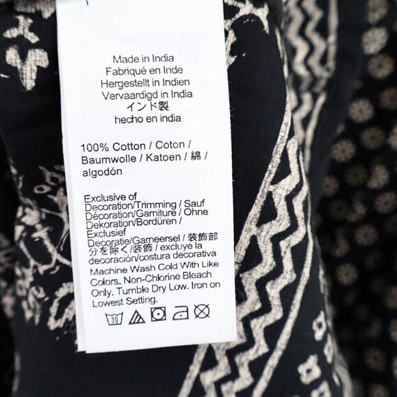 J.Crew Squareneck Cotton Poplin Midi Dress Block Print Black 6 NWT BROKEN ZIPPER - Picture 9 of 11
